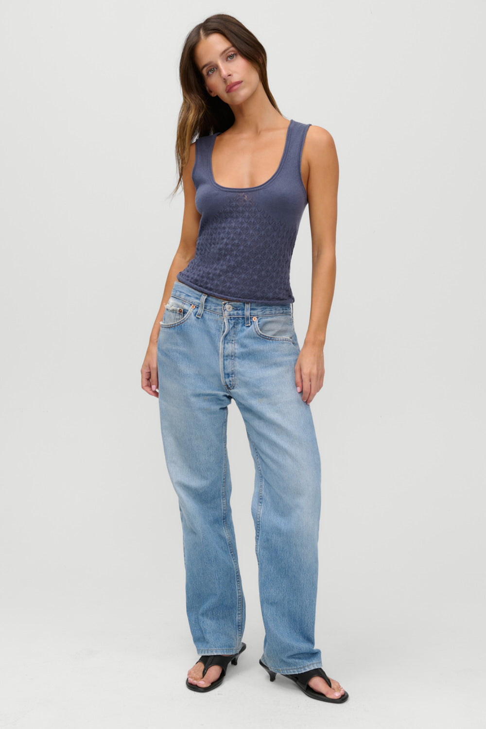 X Jennie Kyra Knit Tank Top - Night In Seoul - Image 5