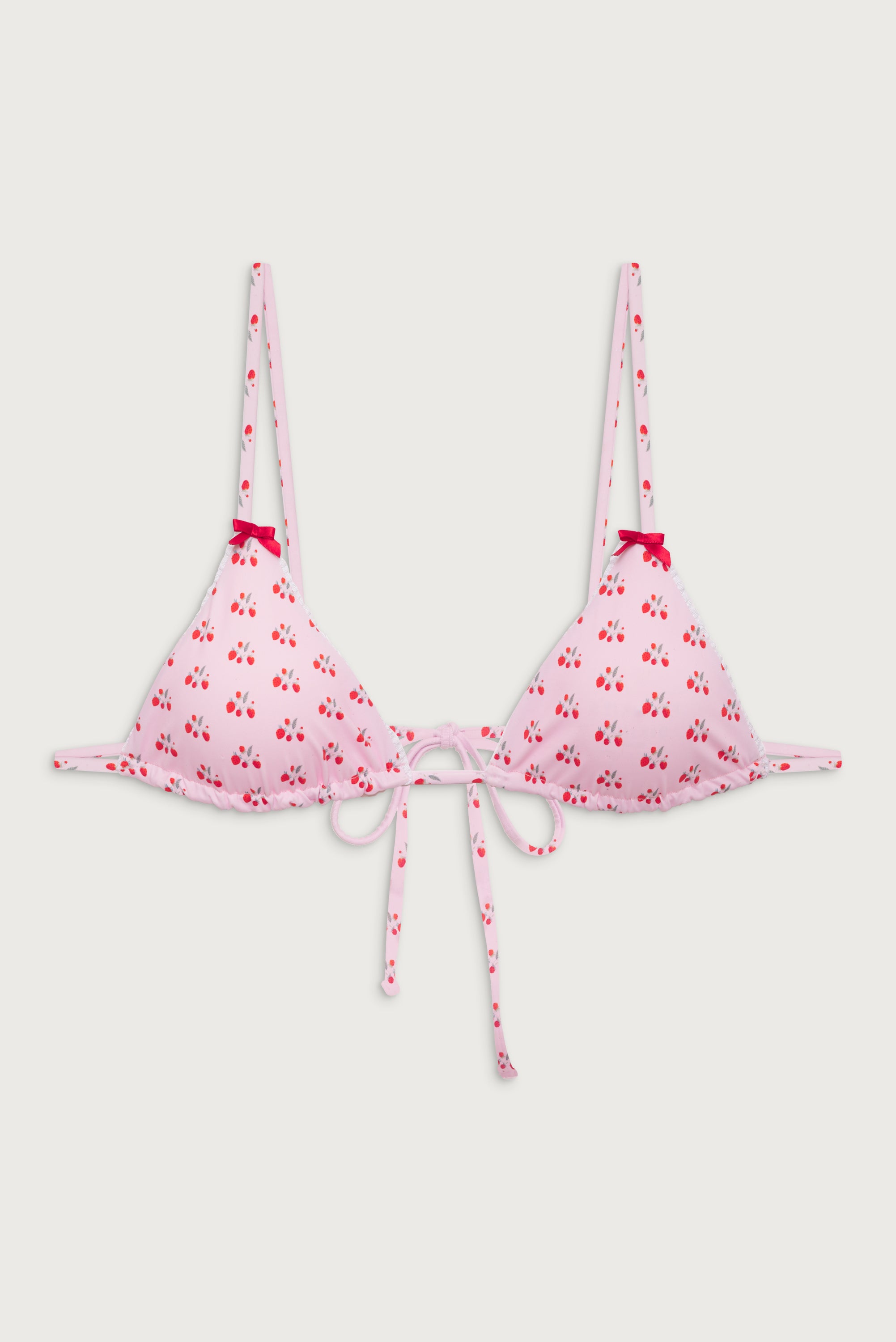 Alternative view of Lumia Triangle Bralette Bikini Top - Baby Berry