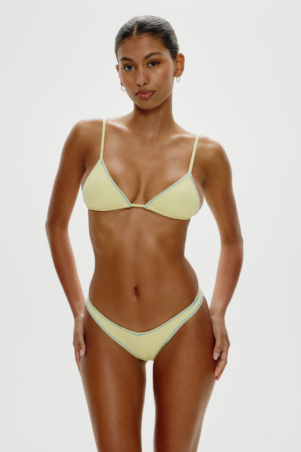 Alternative view of Lumia Triangle Bikini Top - Honeycomb