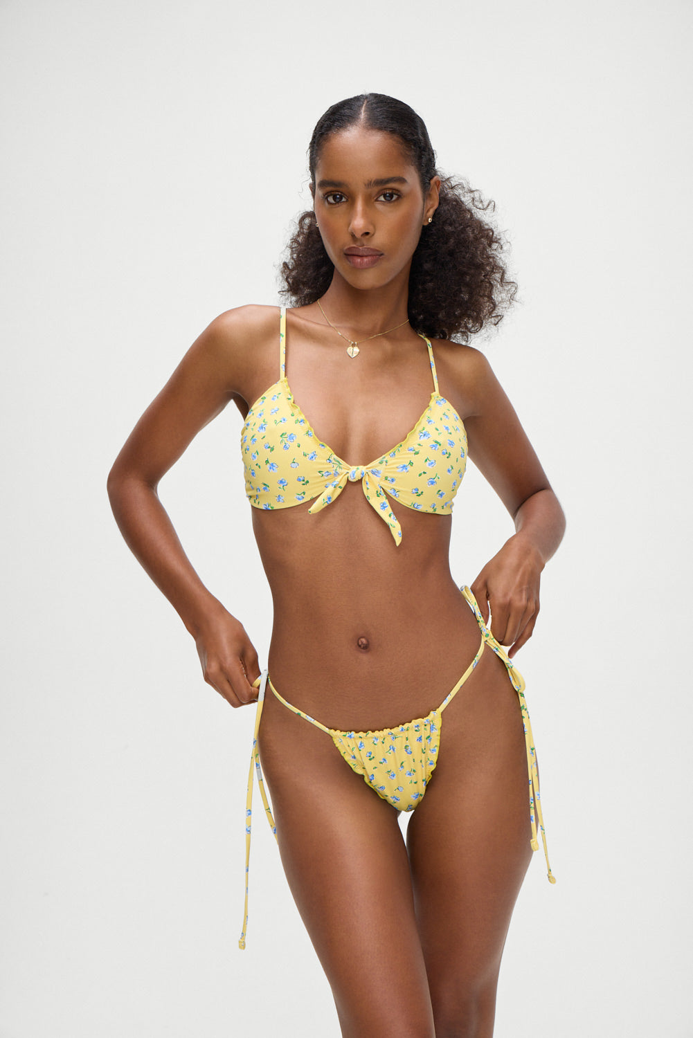 Alternative view of Maison Floral Skimpy Bikini Top - Sky Blossom
