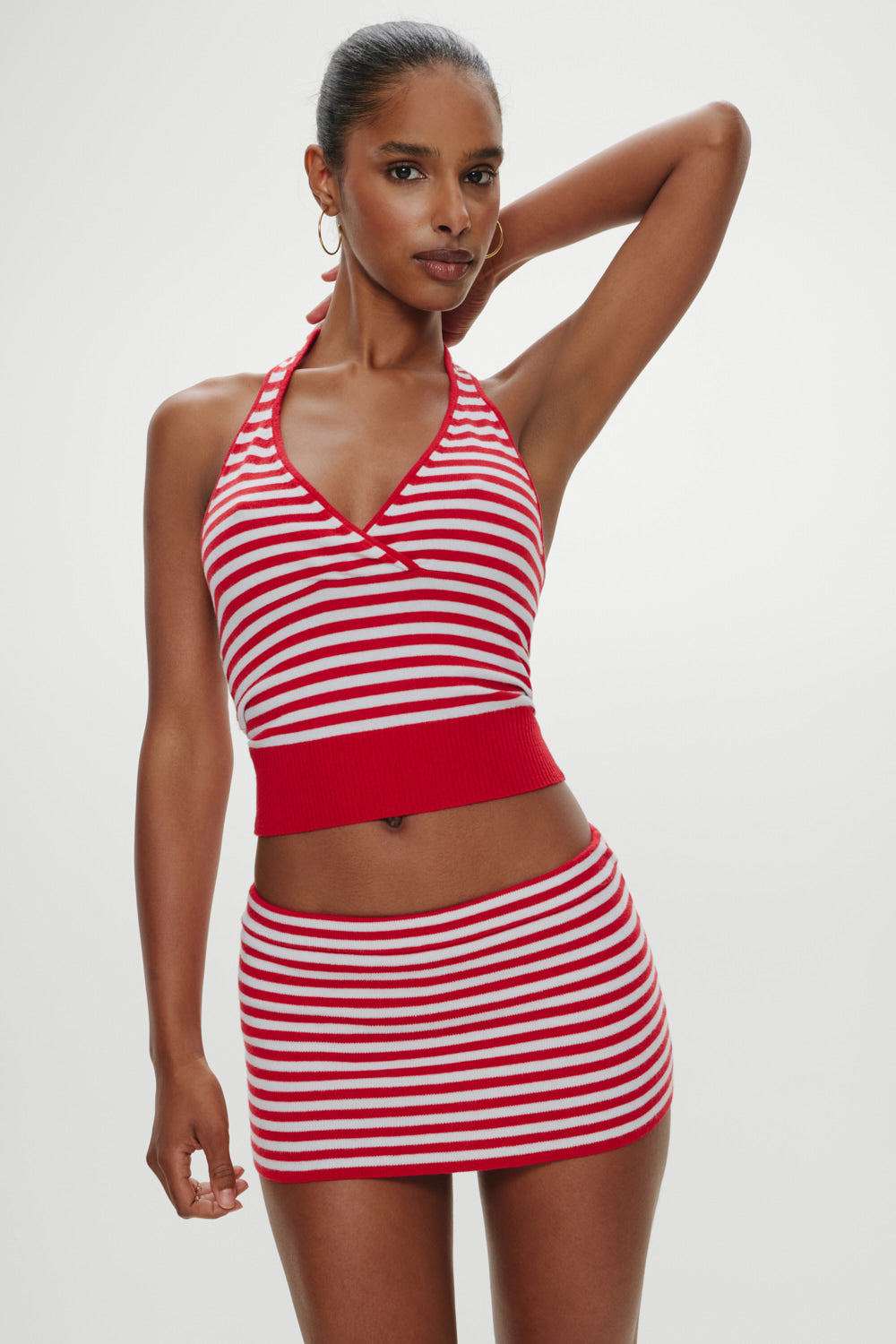 Marialla Knit Mini Skort - South Hampton Stripe - Image 4