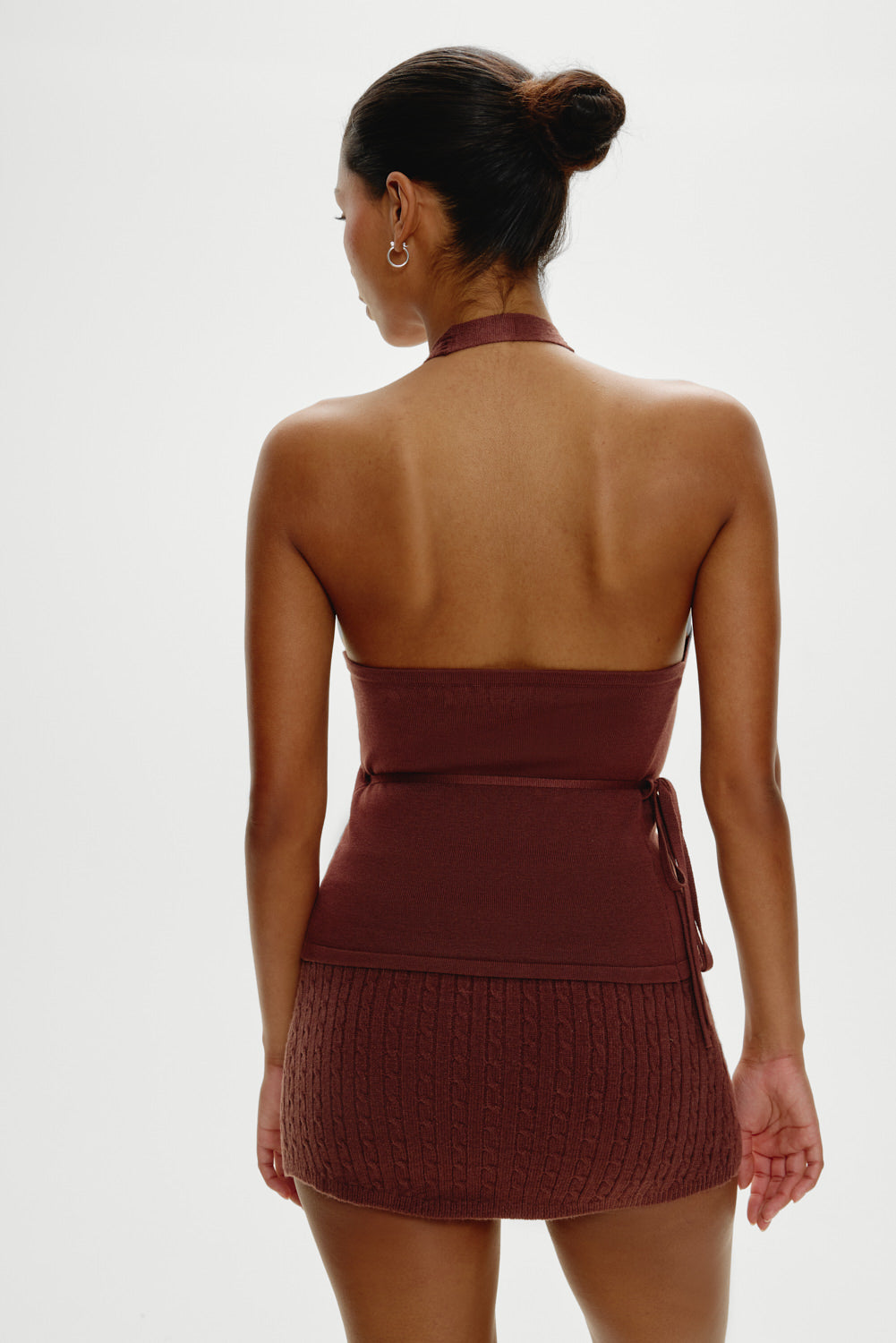 Alternative view of Marialla Mini Skort - Brown Sugar