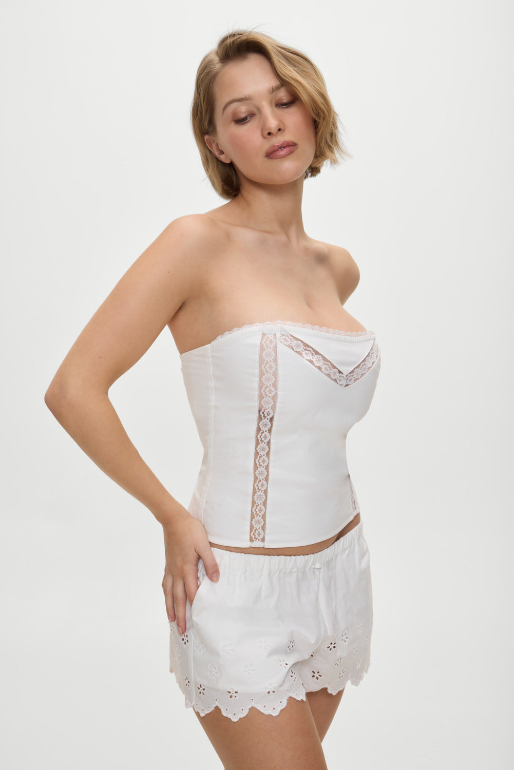 Alternative view of Mariam Tube Top - White
