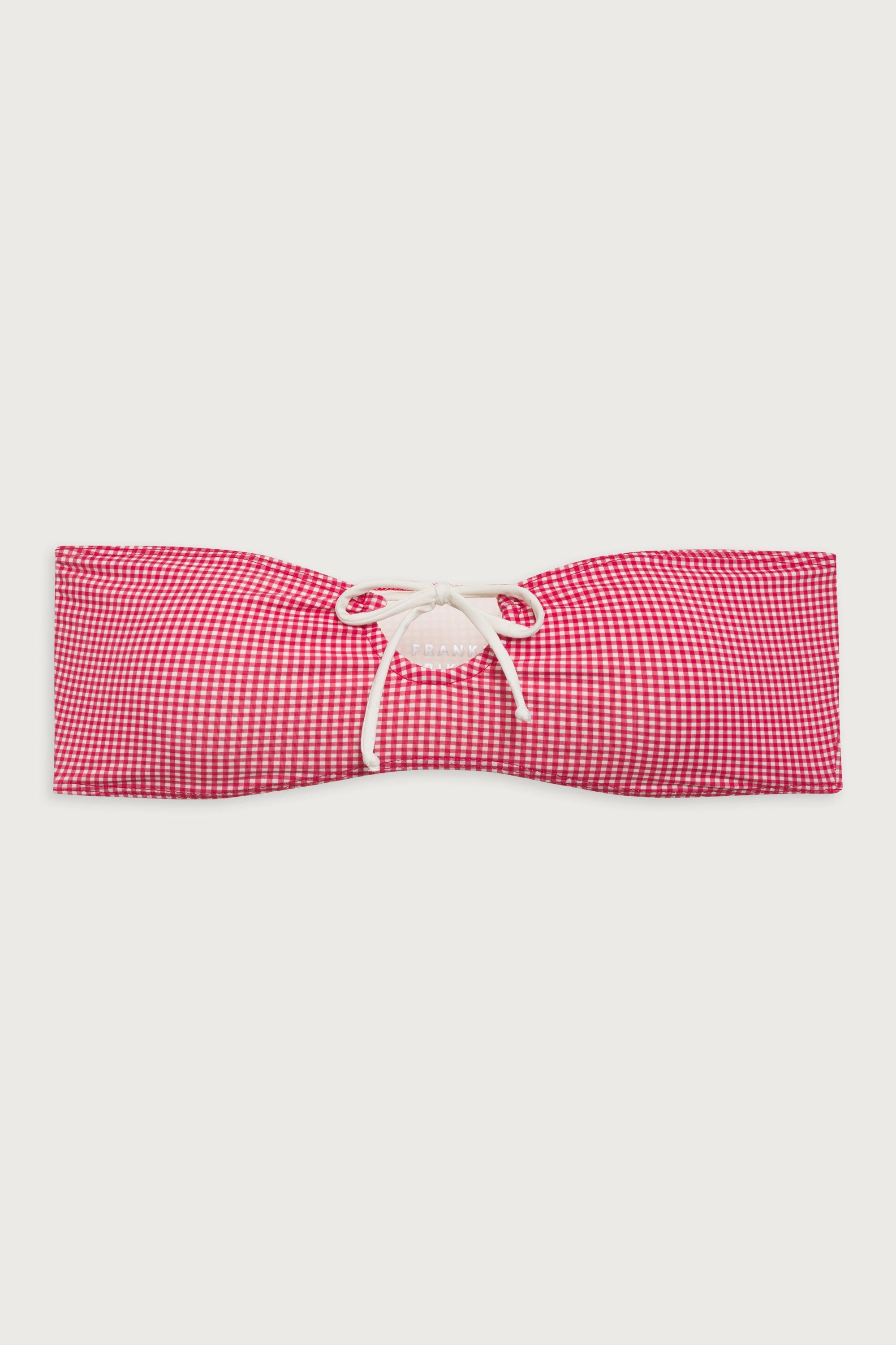 Alternative view of Meredith Bandeau Bikini Top - Ladybug Gingham