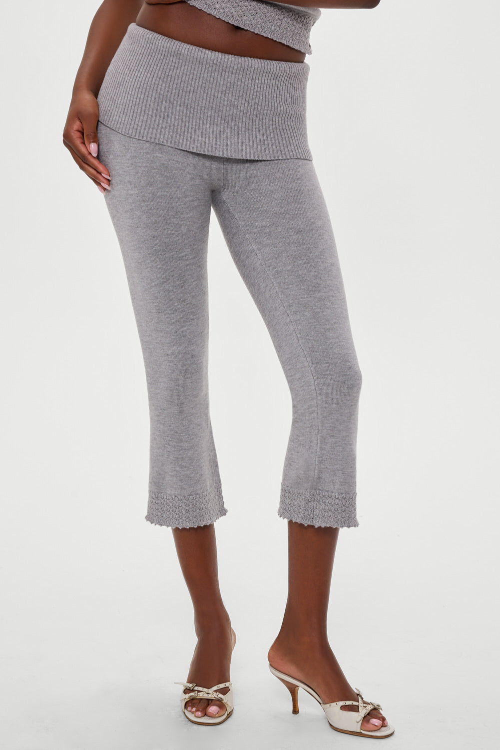 Alternative view of Milo Knit Capri Pants - Cloud Cover