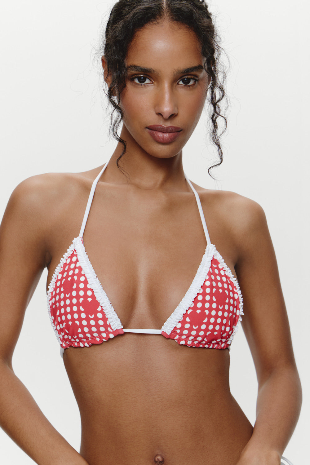 Alternative view of Nick Triangle Halter Bikini Top - Cupid
