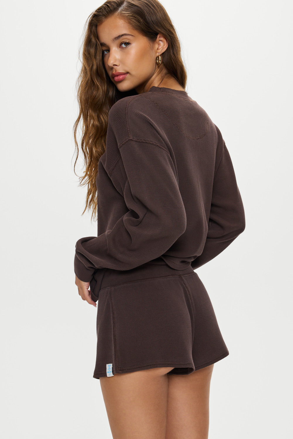 Alternative view of Noah Thermal Long Sleeve Shirt - Walnut