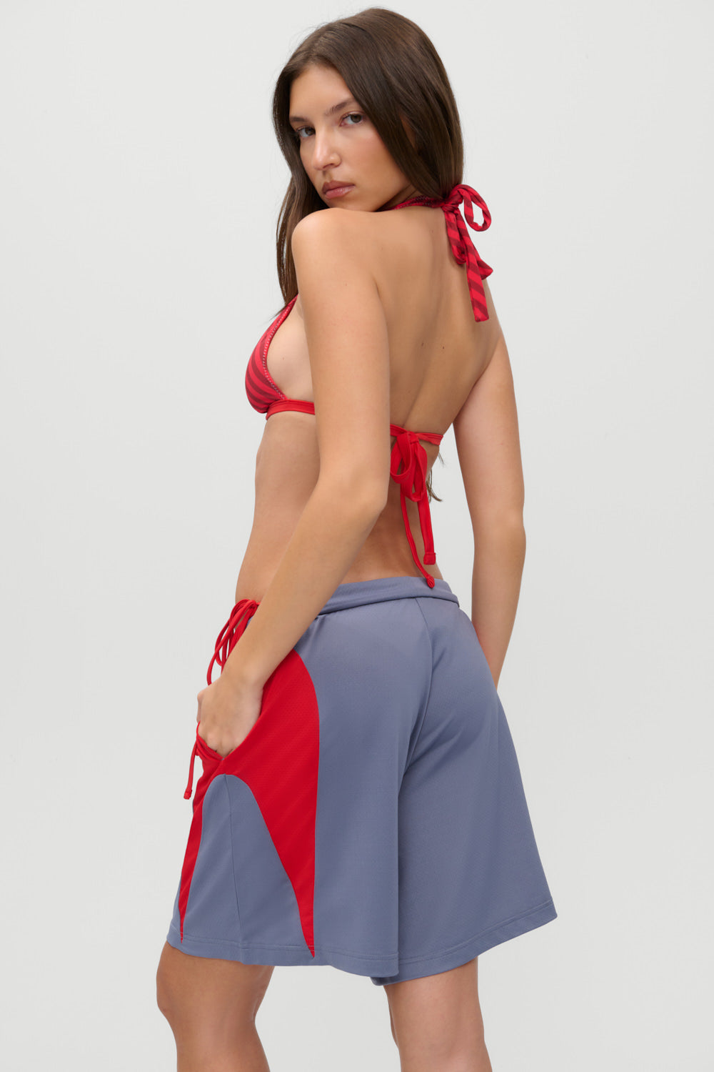 Alternative view of X Jennie Nora Mesh Shorts - Comet