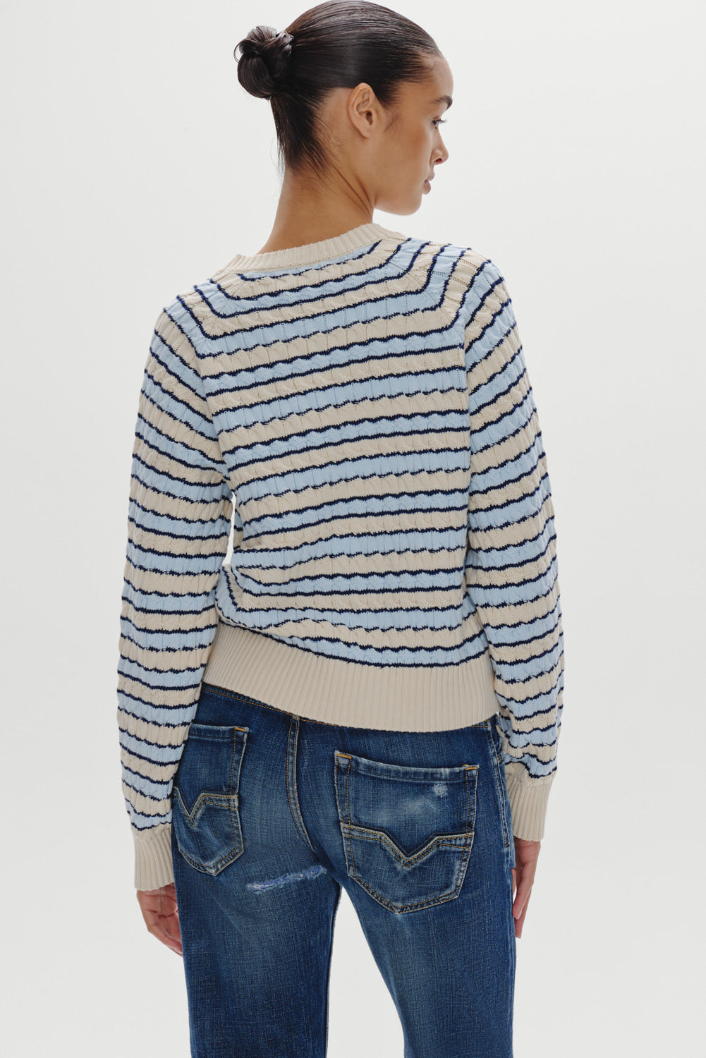 Piper Cotton Knit Sweater - Lighthouse - Image 5