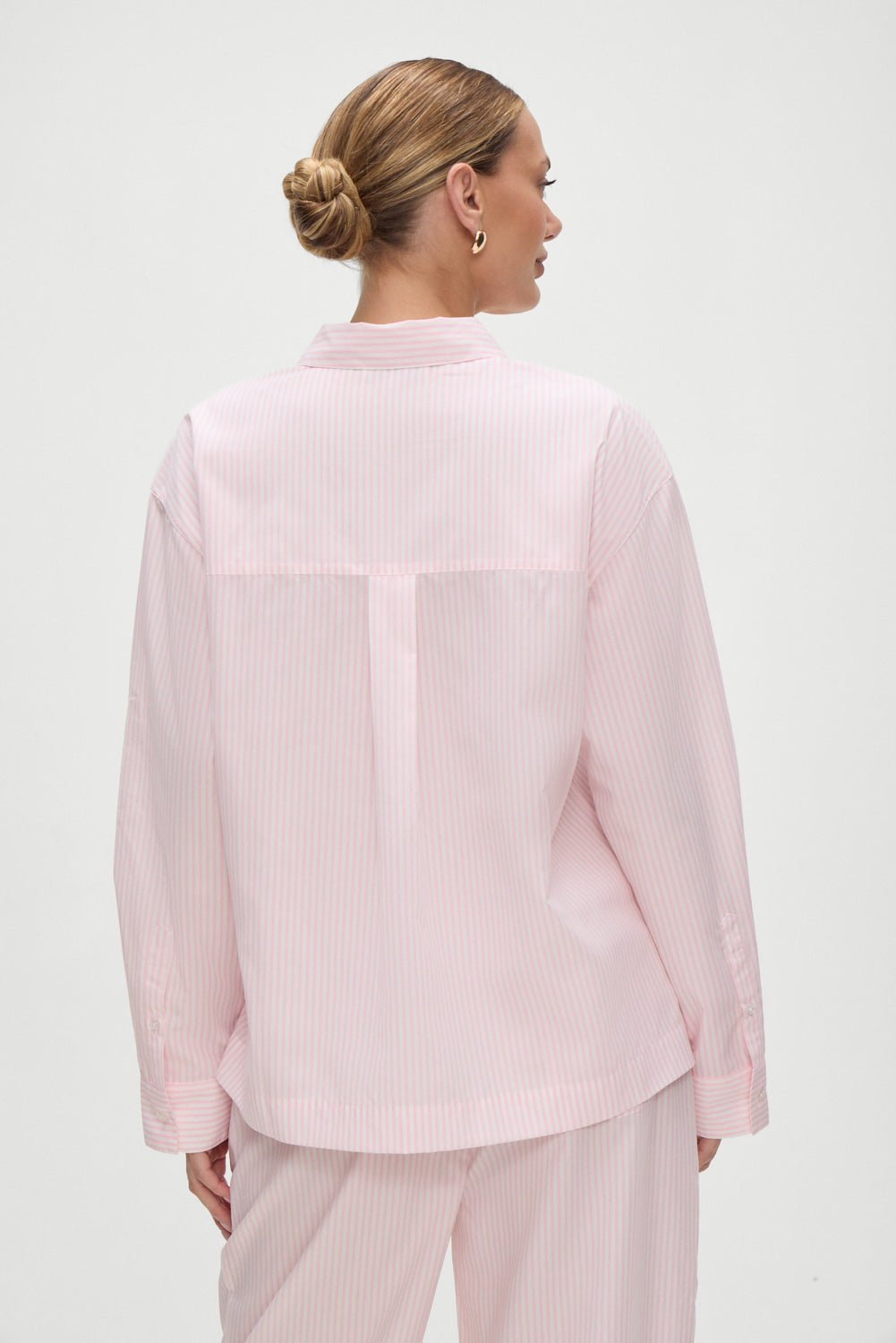Alternative view of Ralph Long Sleeve Sleep Shirt - Pink Stripe