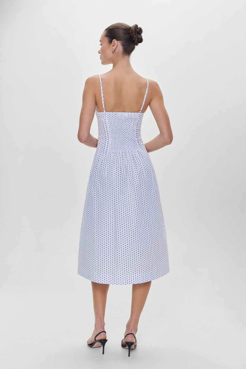 Reign Polka Dot Maxi Dress - White Polka Dot - Image 5