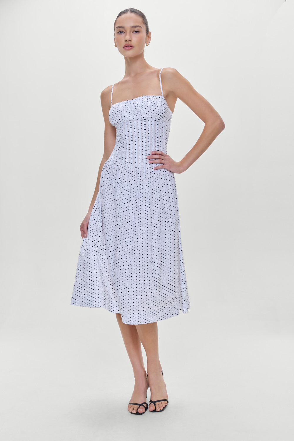 Alternative view of Reign Polka Dot Maxi Dress - White Polka Dot