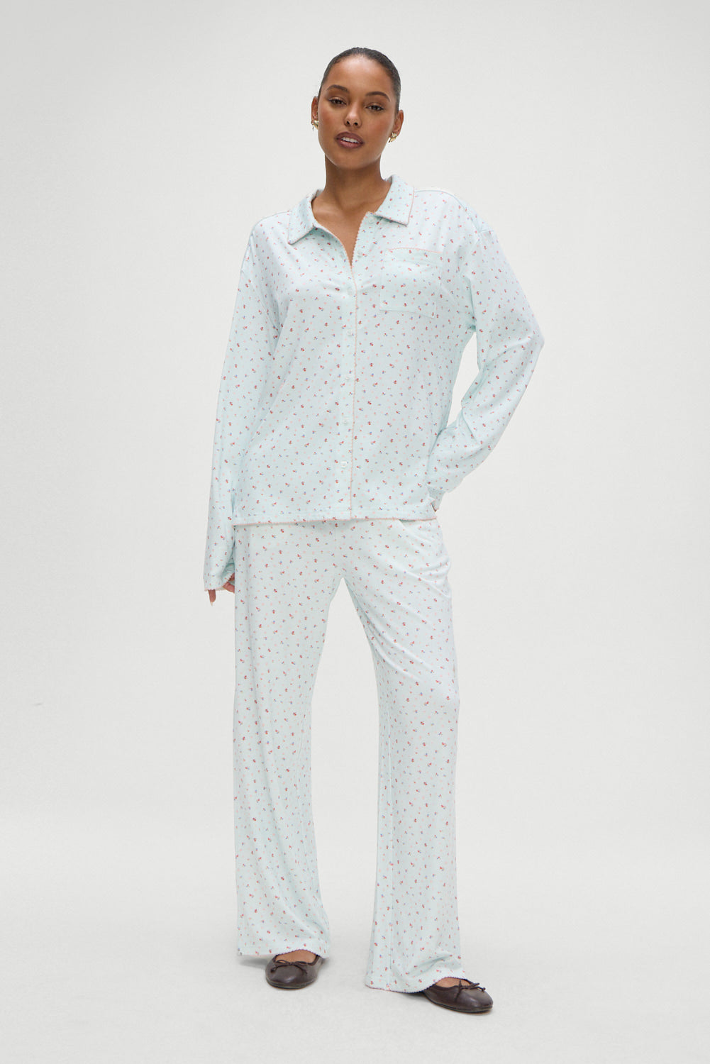 Alternative view of Rory Floral Sleep Pants - Malibu Meadow