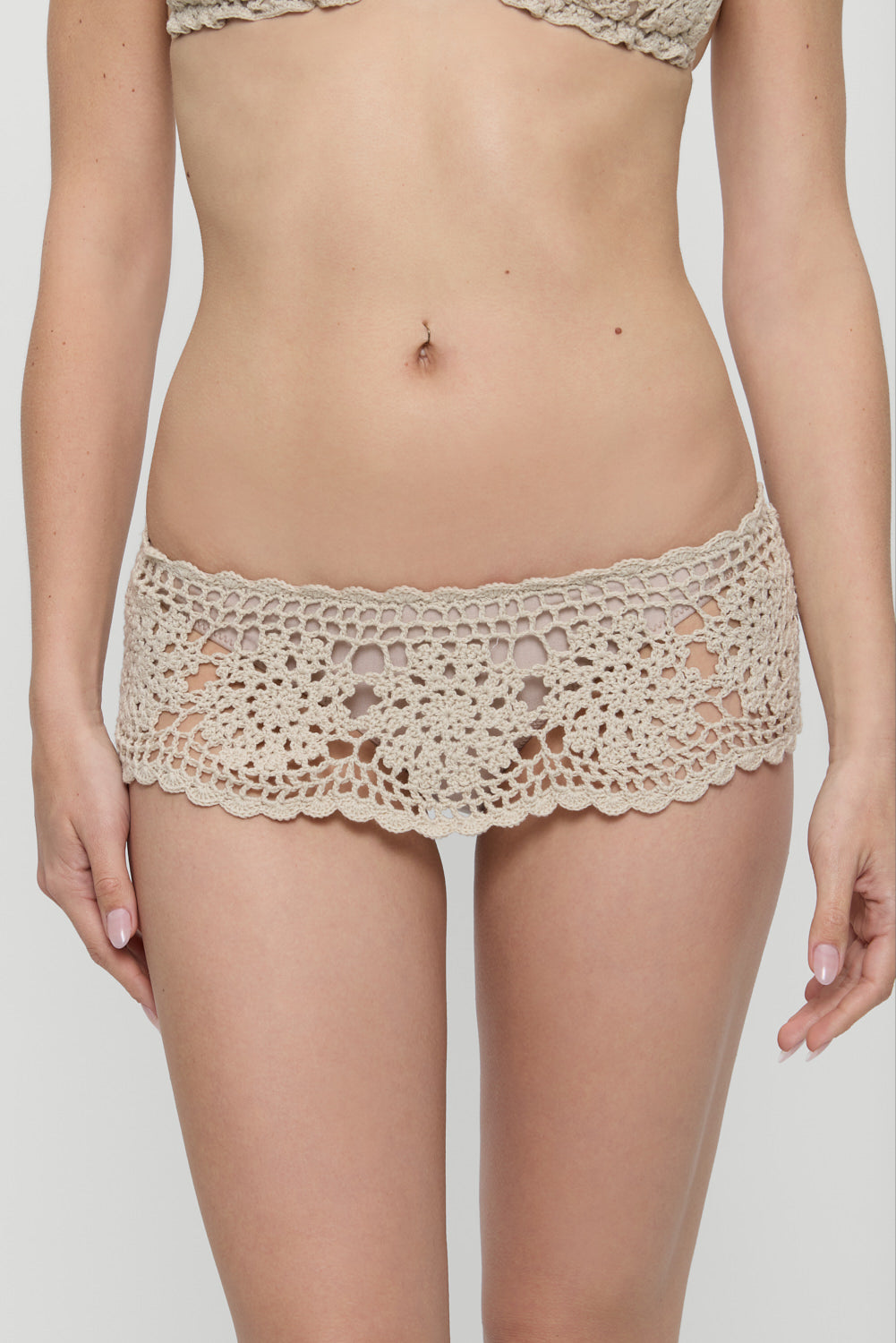 Alternative view of Shelly Crochet Shine Swim Skirt - Birthday Suit