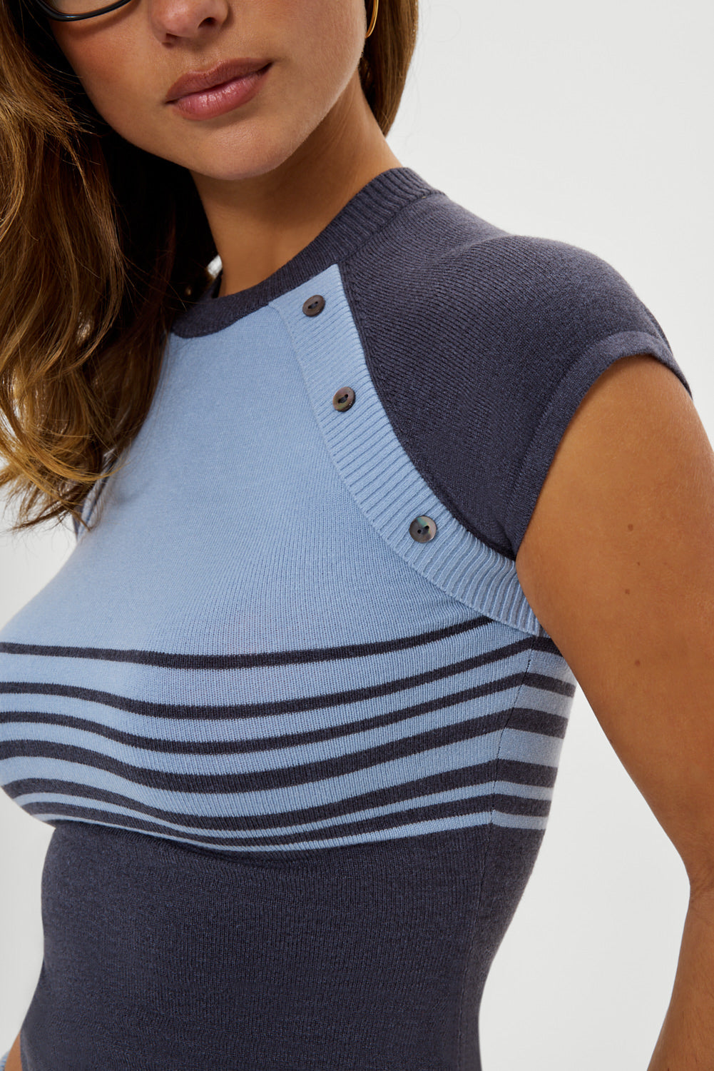 Alternative view of Shore Knit Shirt - Stone Stripe