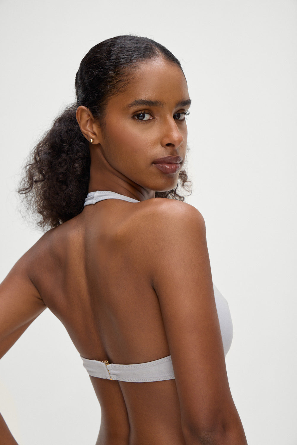 Alternative view of Skyler Bikini Top - Heather Grey