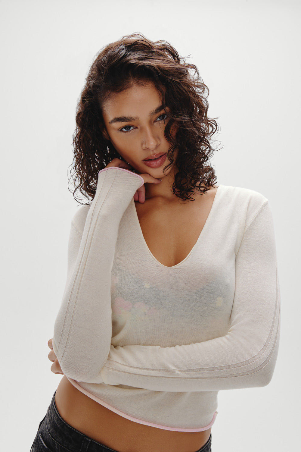Alternative view of Sloane Knit Hoodie - Pillow