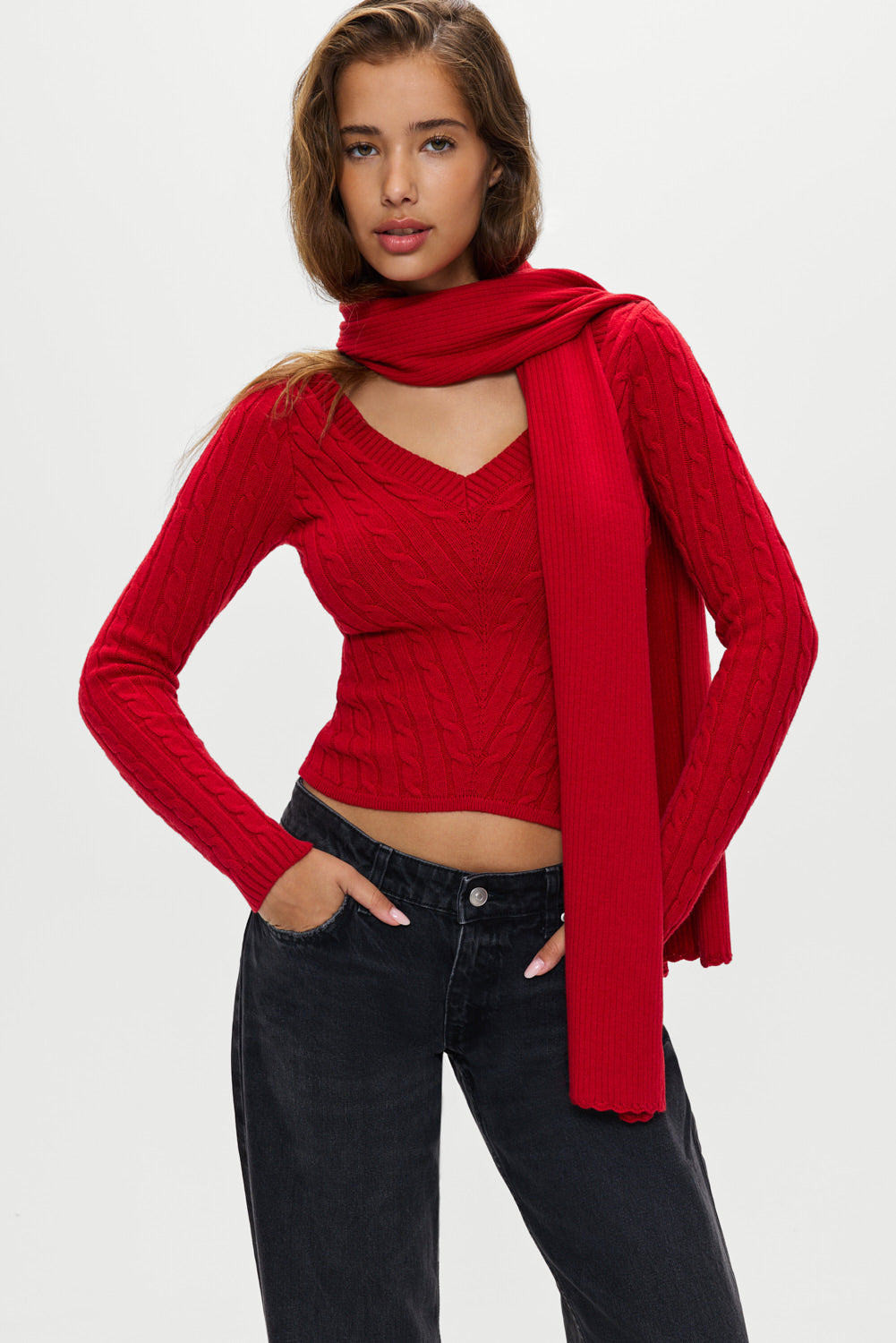 Snug Knit Scarf - Heartstrings - Image 6