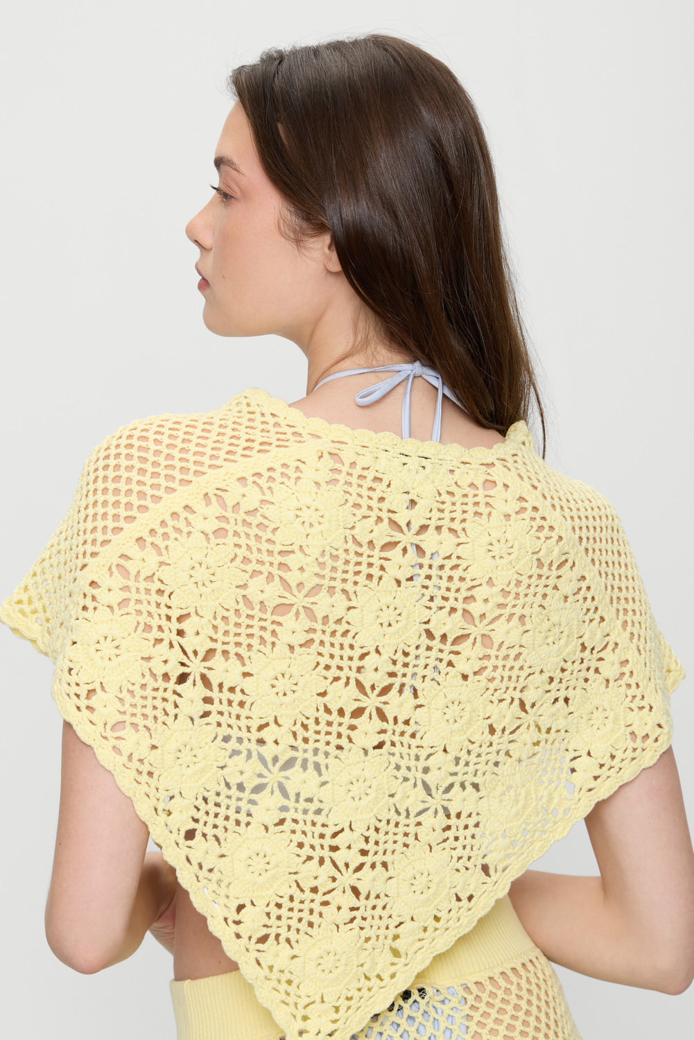 Sophie Crochet Poncho - Whipped Butter - Image 4