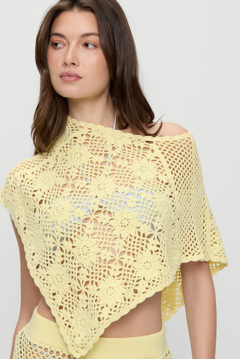 Sophie Crochet Poncho - Whipped Butter - Image 5