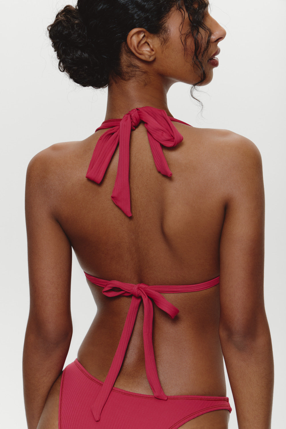 Taite Triangle Bikini Top - Vino - Image 4