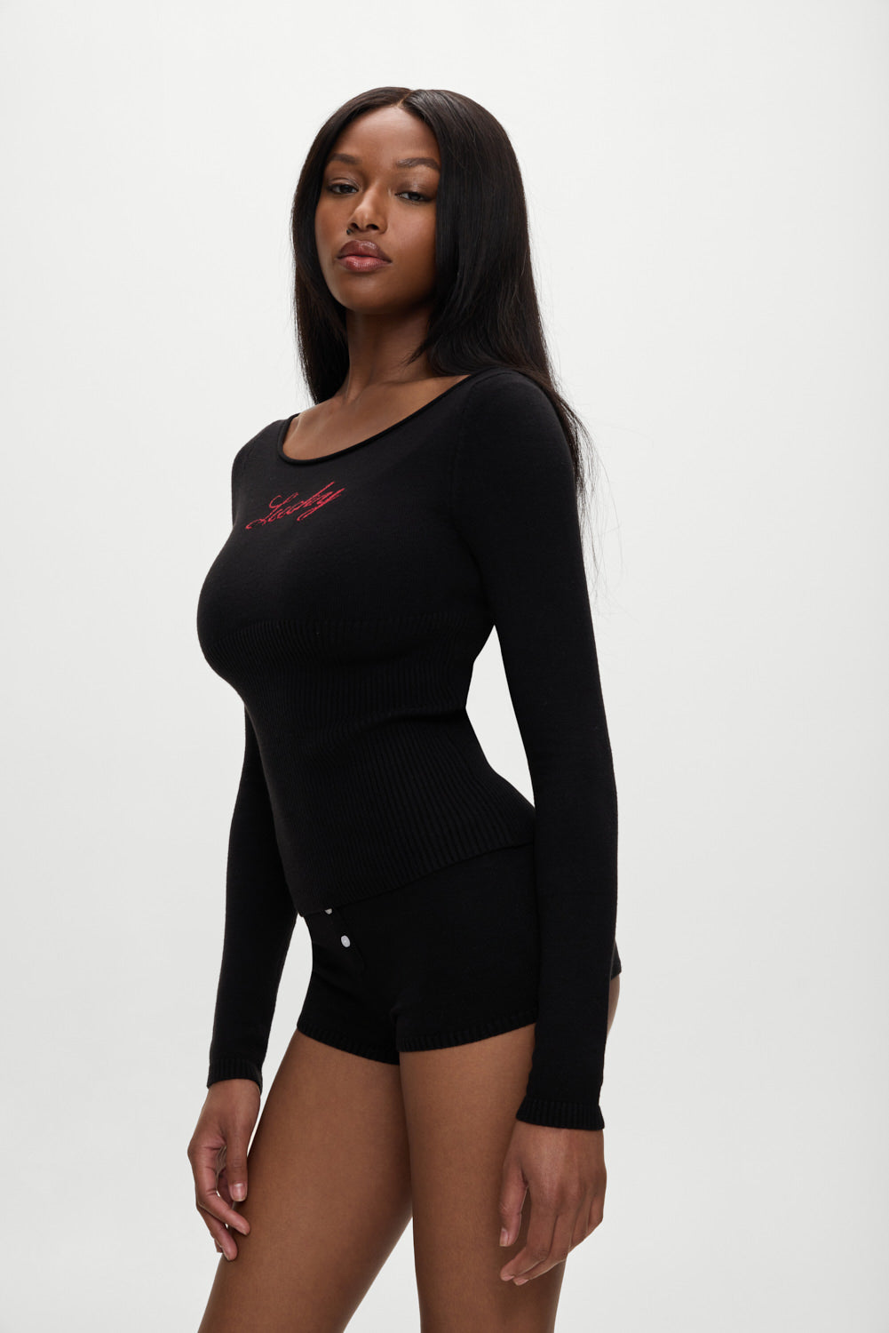 Alternative view of X Bella Hadid Theo Knit Sweater - Lone Star Black