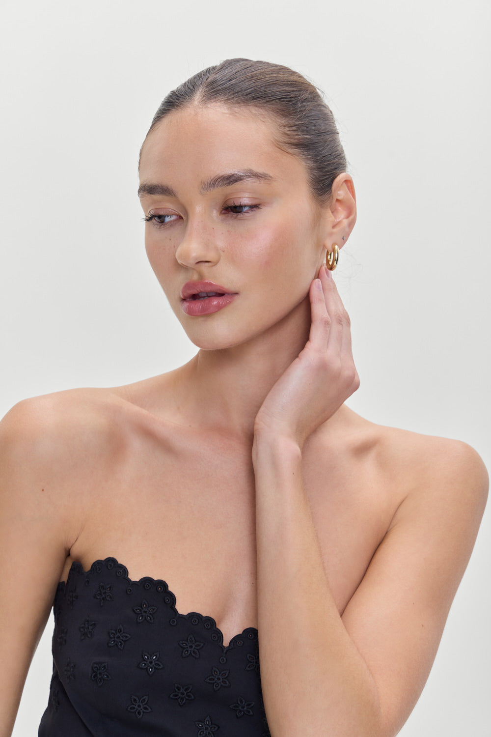 Twilight Embroidered Corset Top - Black - Image 6