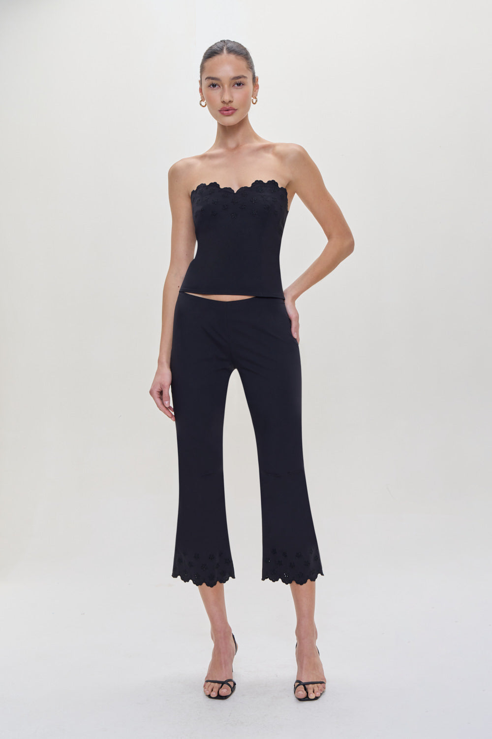 Twilight Embroidered Corset Top - Black - Image 2