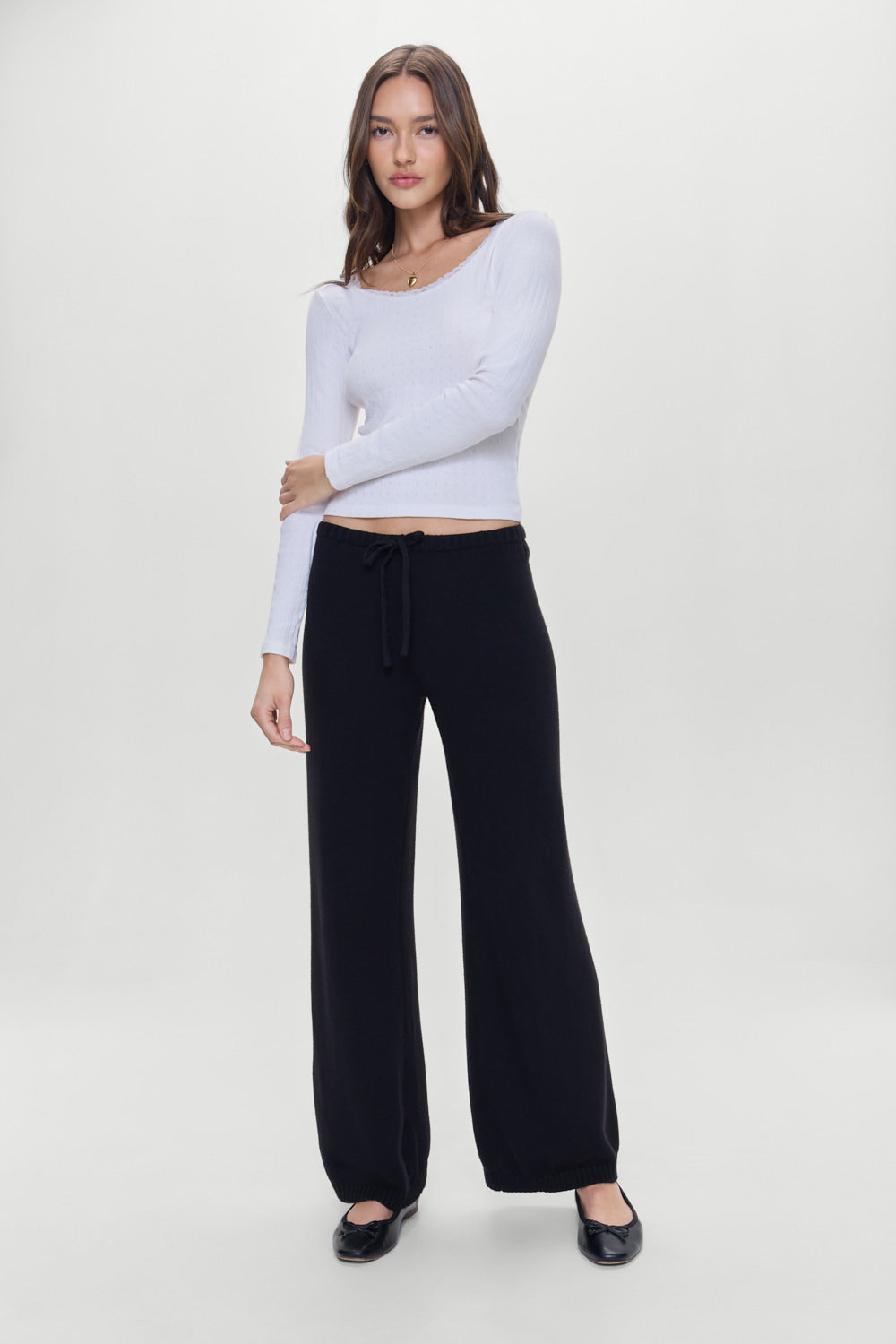 Wesley Knit Pants - Black - Image 6