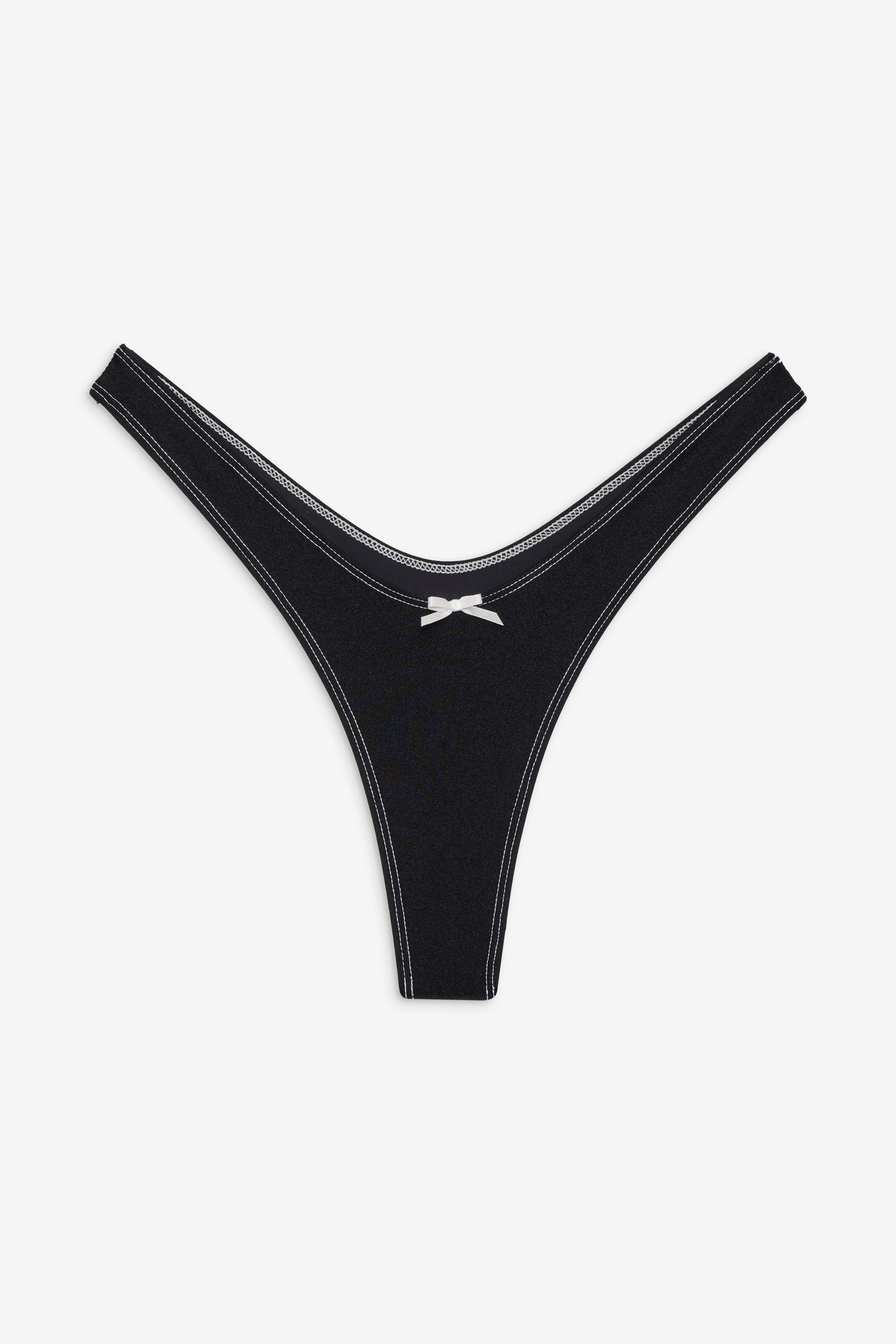 Full Moon Micro Bikini Bottom - Black Shine - Image 3