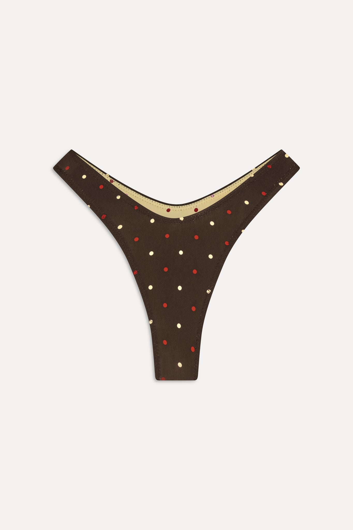 Full Moon Reversible Shine Bikini Bottom - Honey Bug - Image 3
