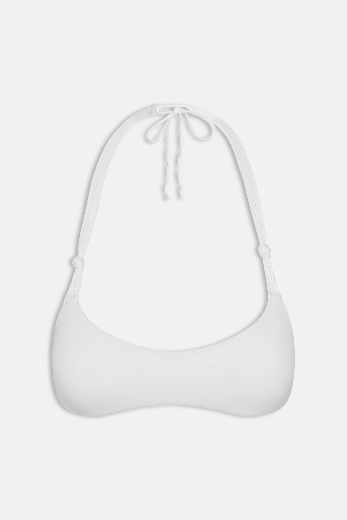X Jennie Hana Halter Bikini Top - Optic White - Image 3