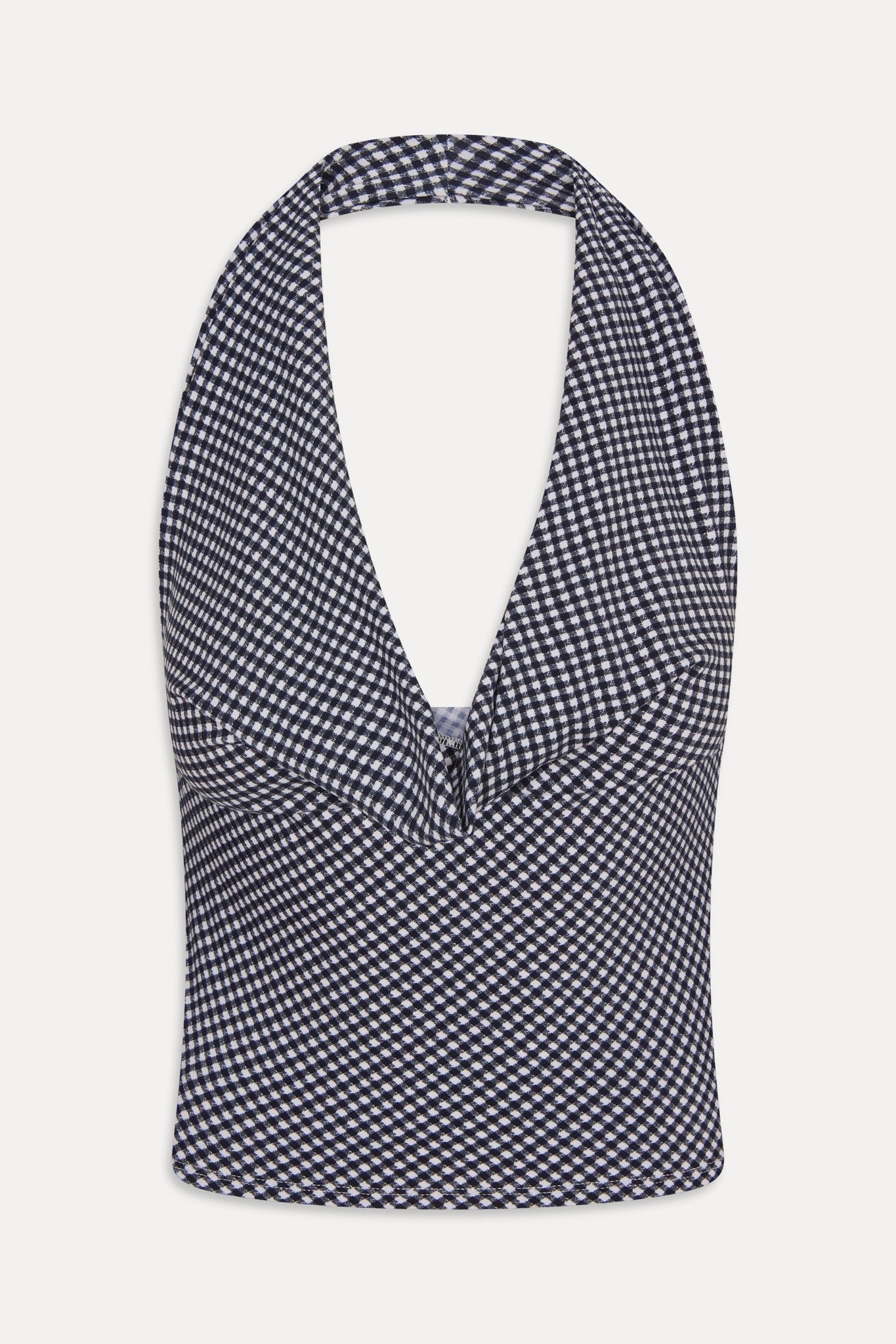 Jay Gingham Halter Top - Midnight Wishes - Image 3