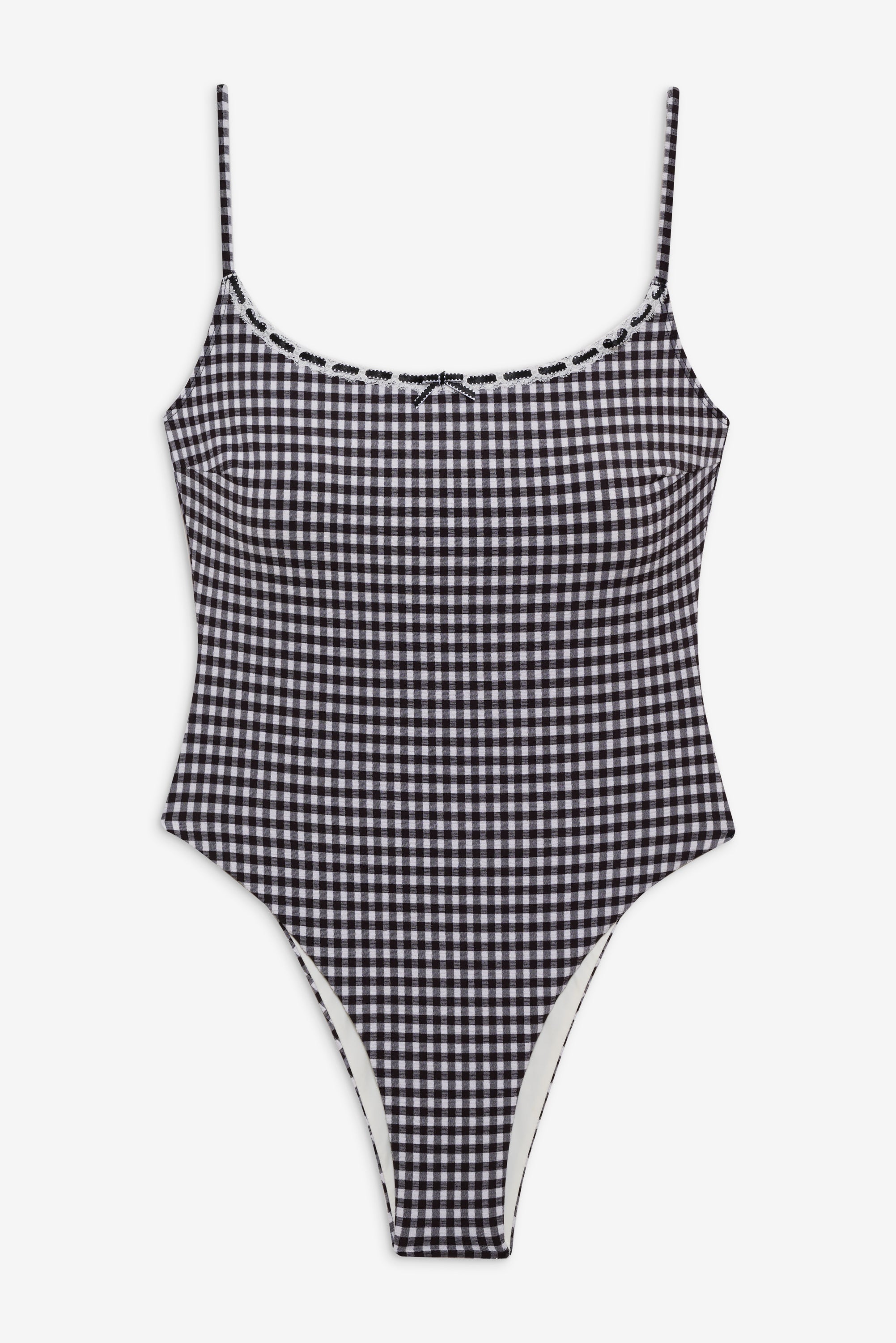 Juliet Cheeky One Piece Swimsuit - Blackberry Gingham - Image 3