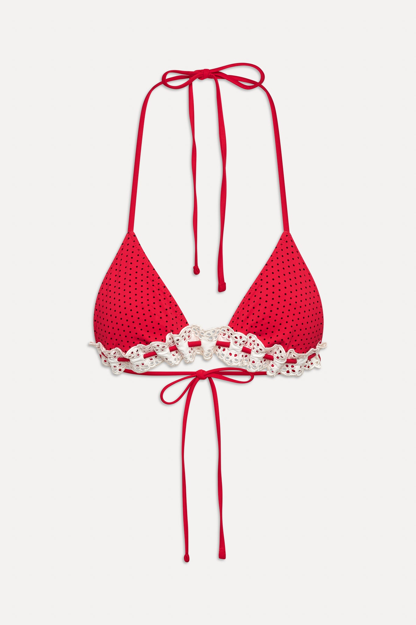 Lana Skimpy Triangle Bikini Top - Spice Dot - Image 3