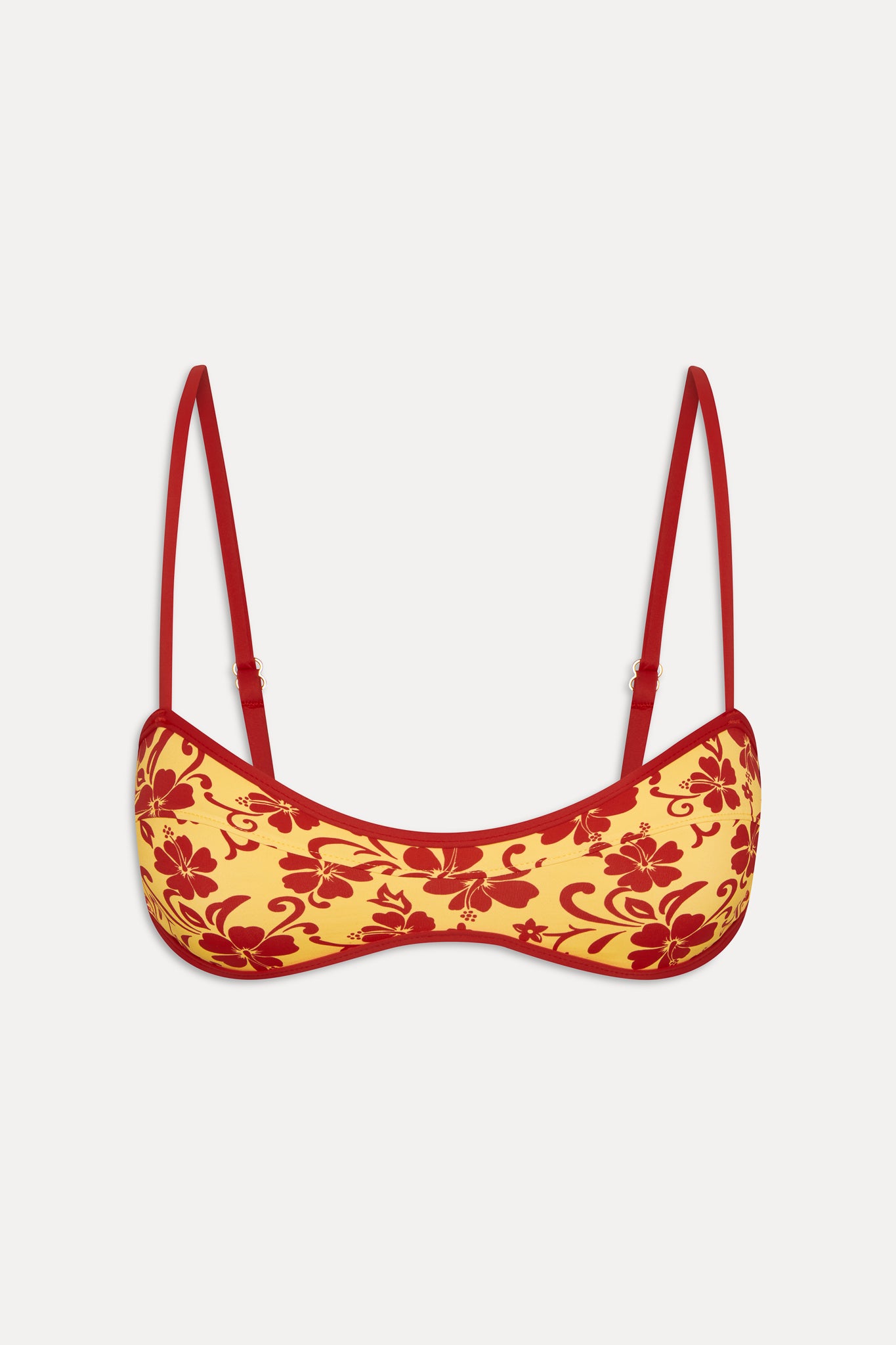 Lane Skimpy Bandeau Bikini Top - Favorite Flower - Image 3