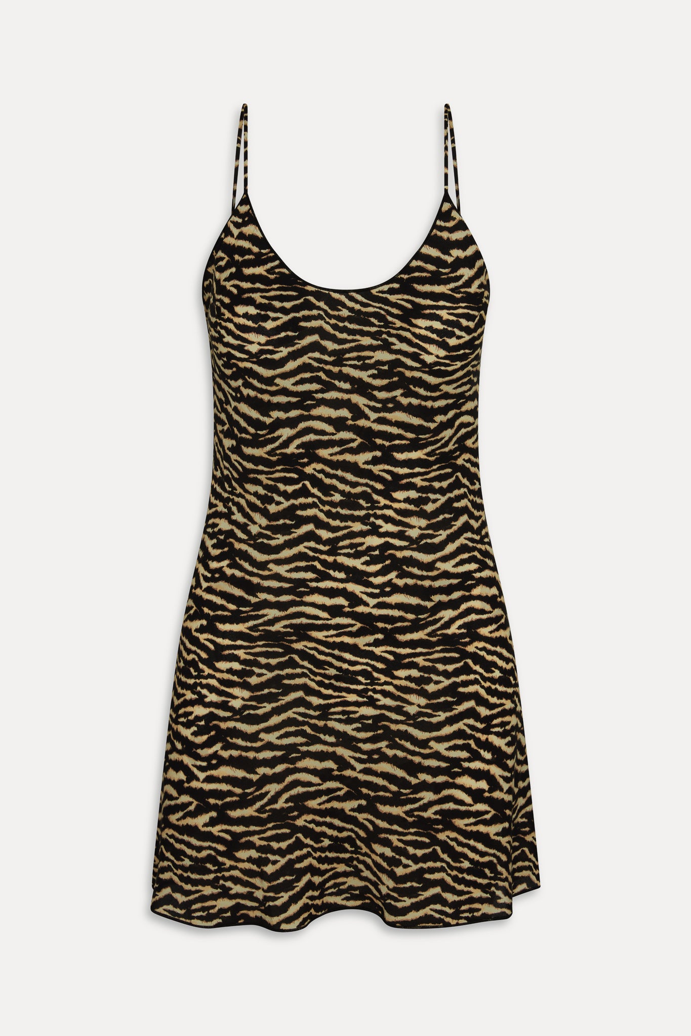 X RéAlisation Par Luz Mini Slip Dress - Vintage Tiger - Image 3
