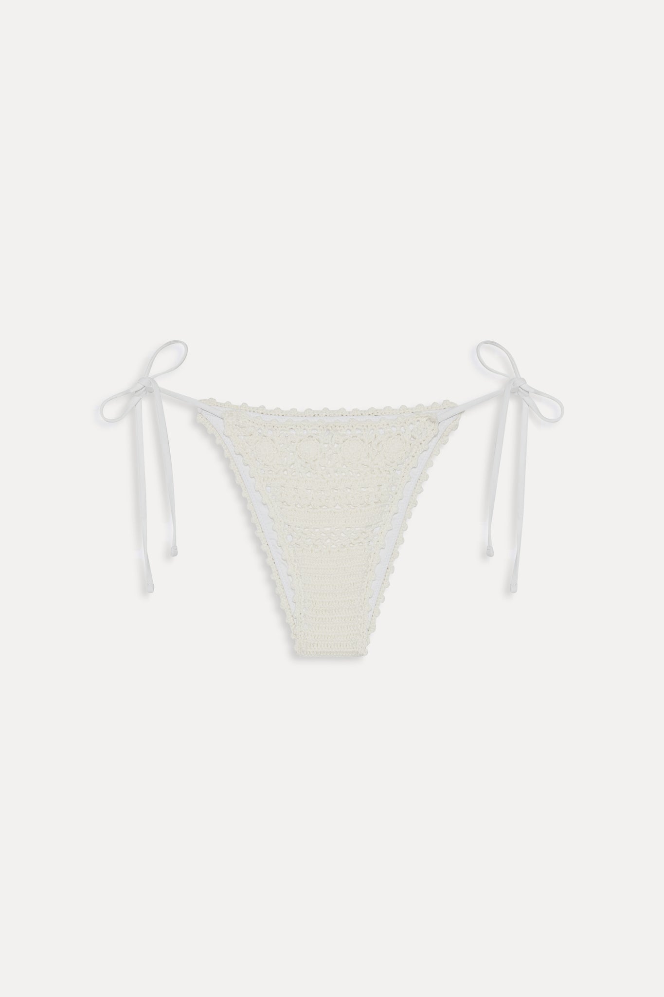 X Jennie Mackenzie Crochet Bikini Bottom - Ivory Crochet - Image 3