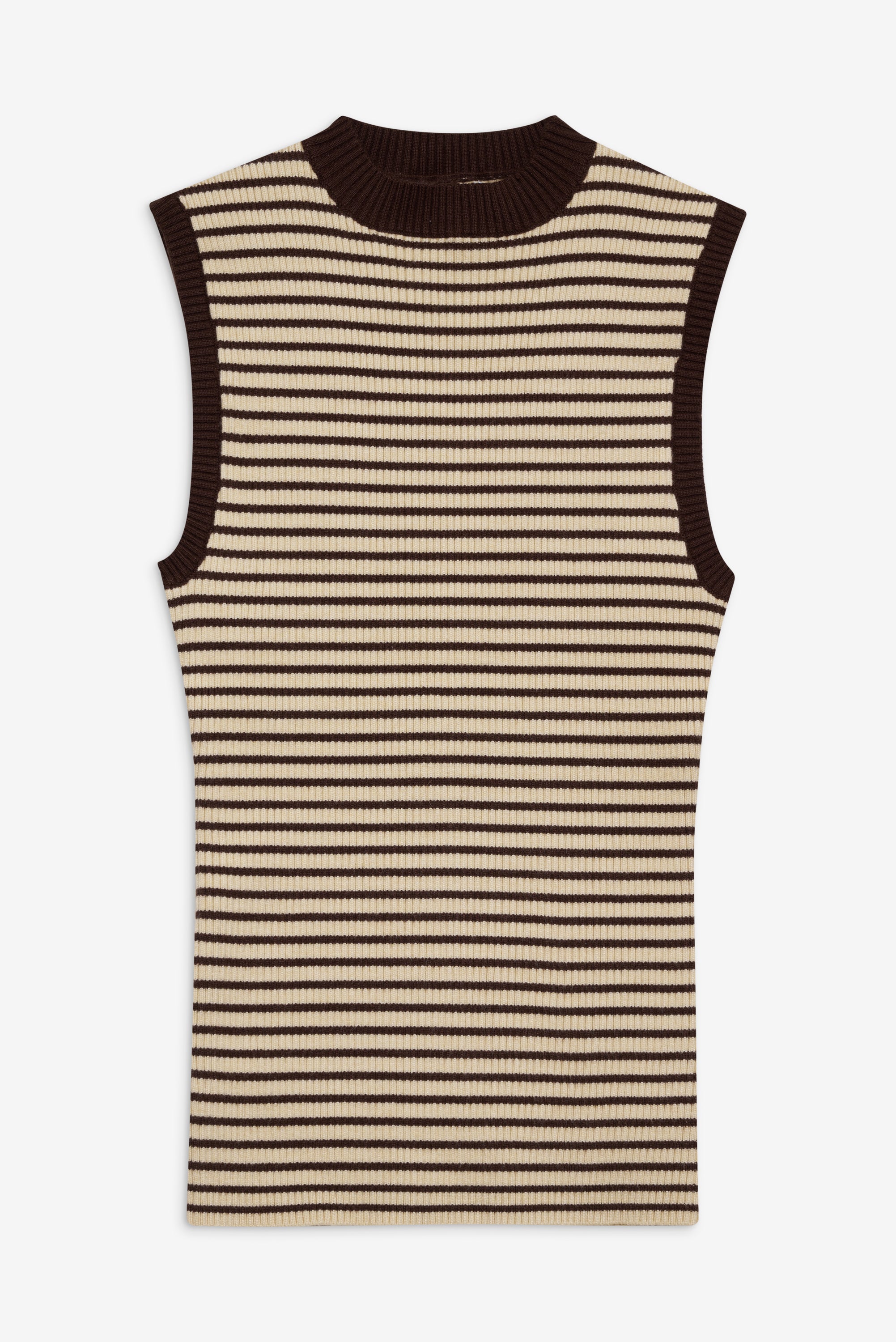 Mila Sleeveless Knit Sweater - 70S Stripe - Image 3