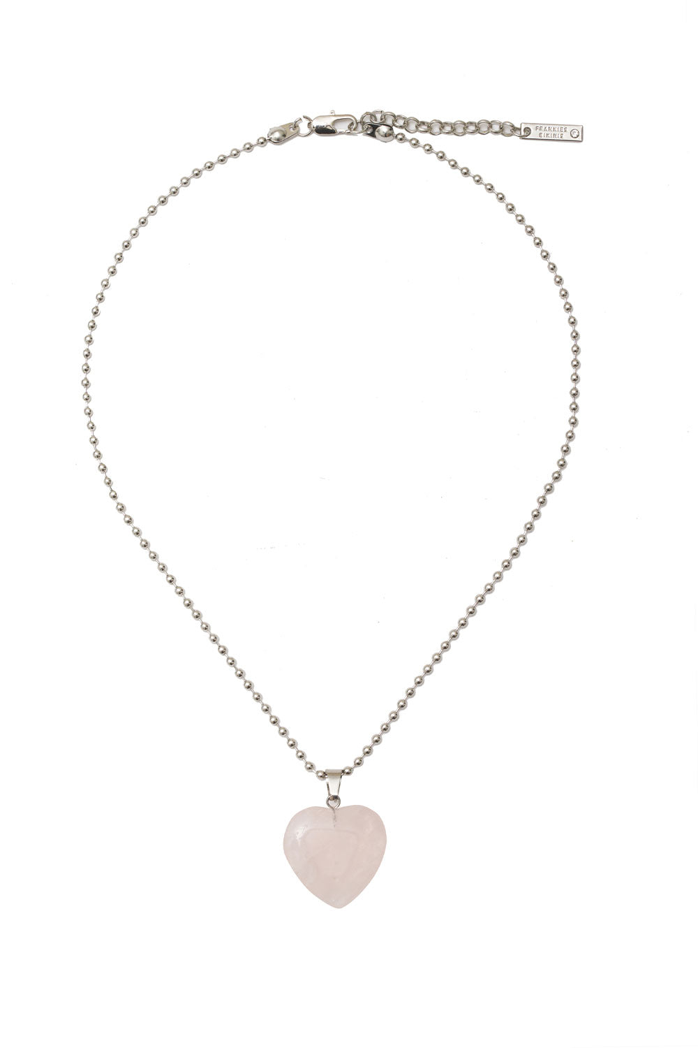 Alternative view of Mimi Rose Quartz Heart Necklace - Aurora