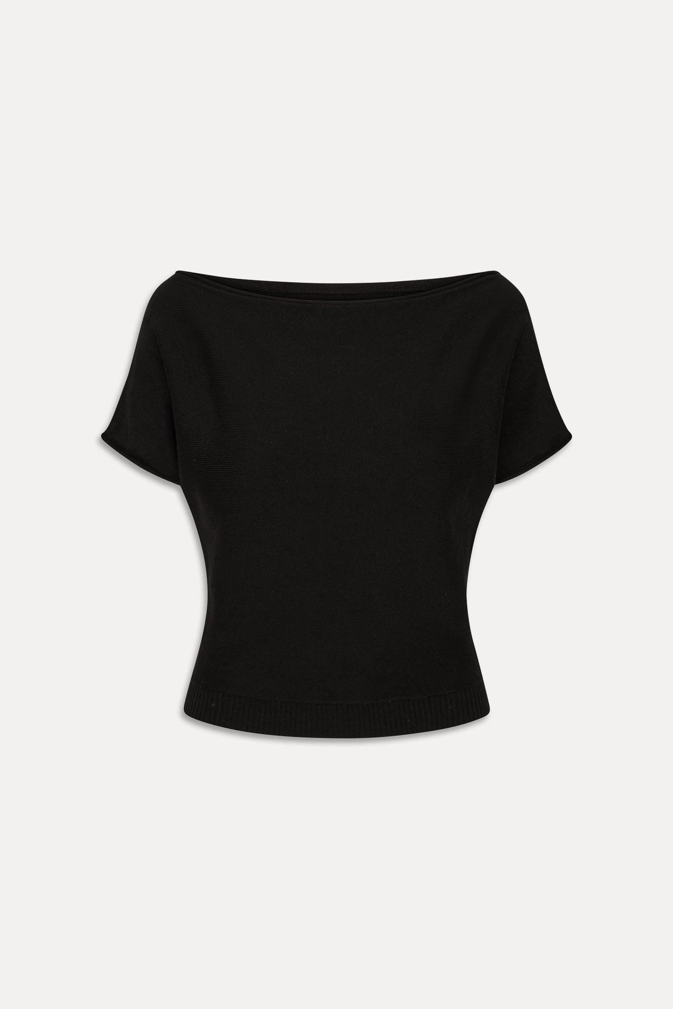 Montecito Boat Neck Knit Shirt - Black - Image 3