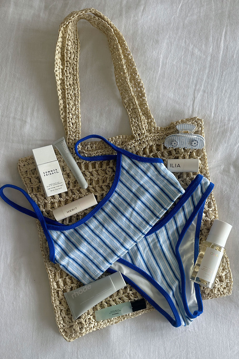 Alternative view of Bay View Bralette Bikini Top - Seaside Stripe
