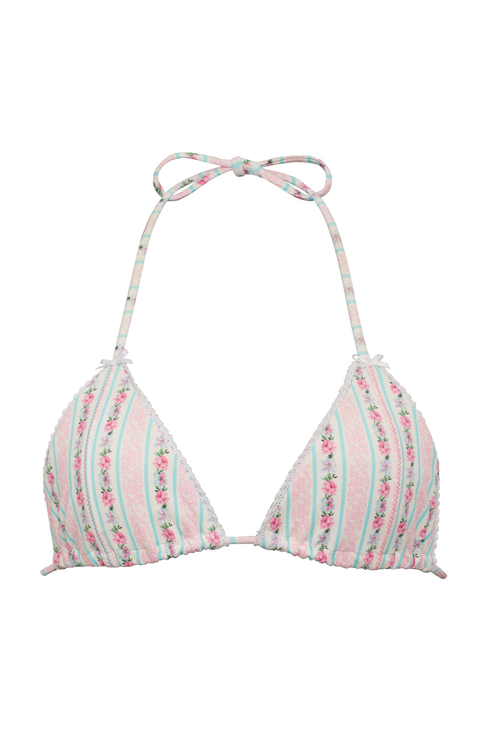 Nick Floral Triangle Bikini Top - French Holiday - Image 5