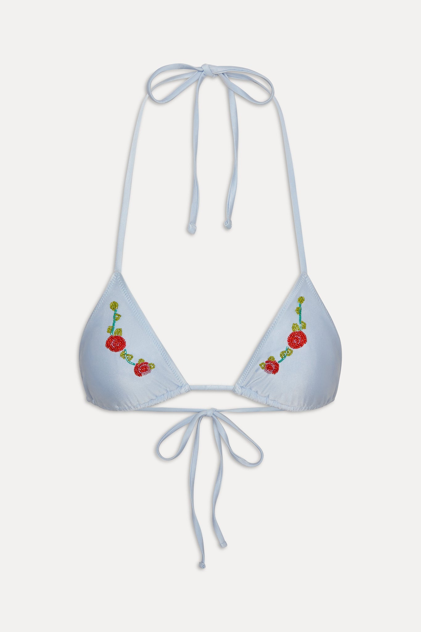 Nick Beaded Shine Bikini Top - Frosting - Image 3