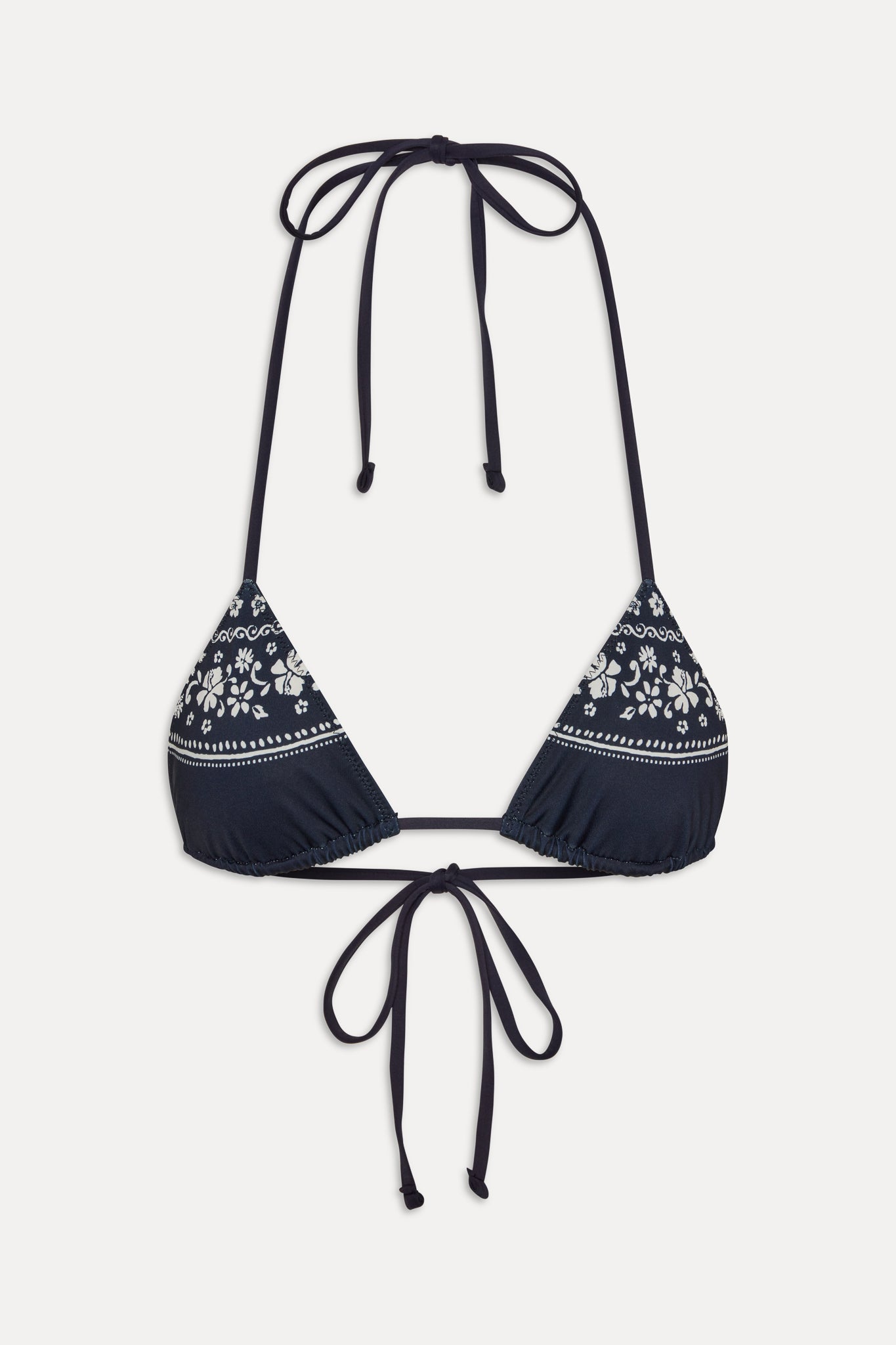 Nick Triangle Halter Bikini Top - Malibu Blue - Image 3