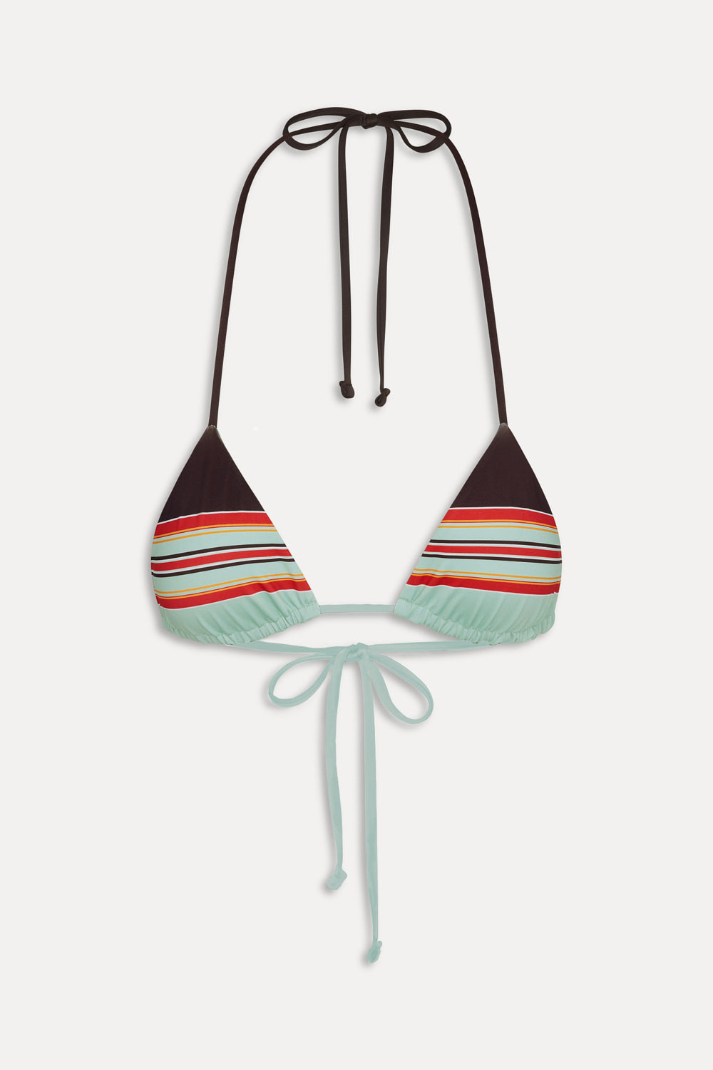Nick Striped Triangle Bikini Top - Desert Dusk - Image 3
