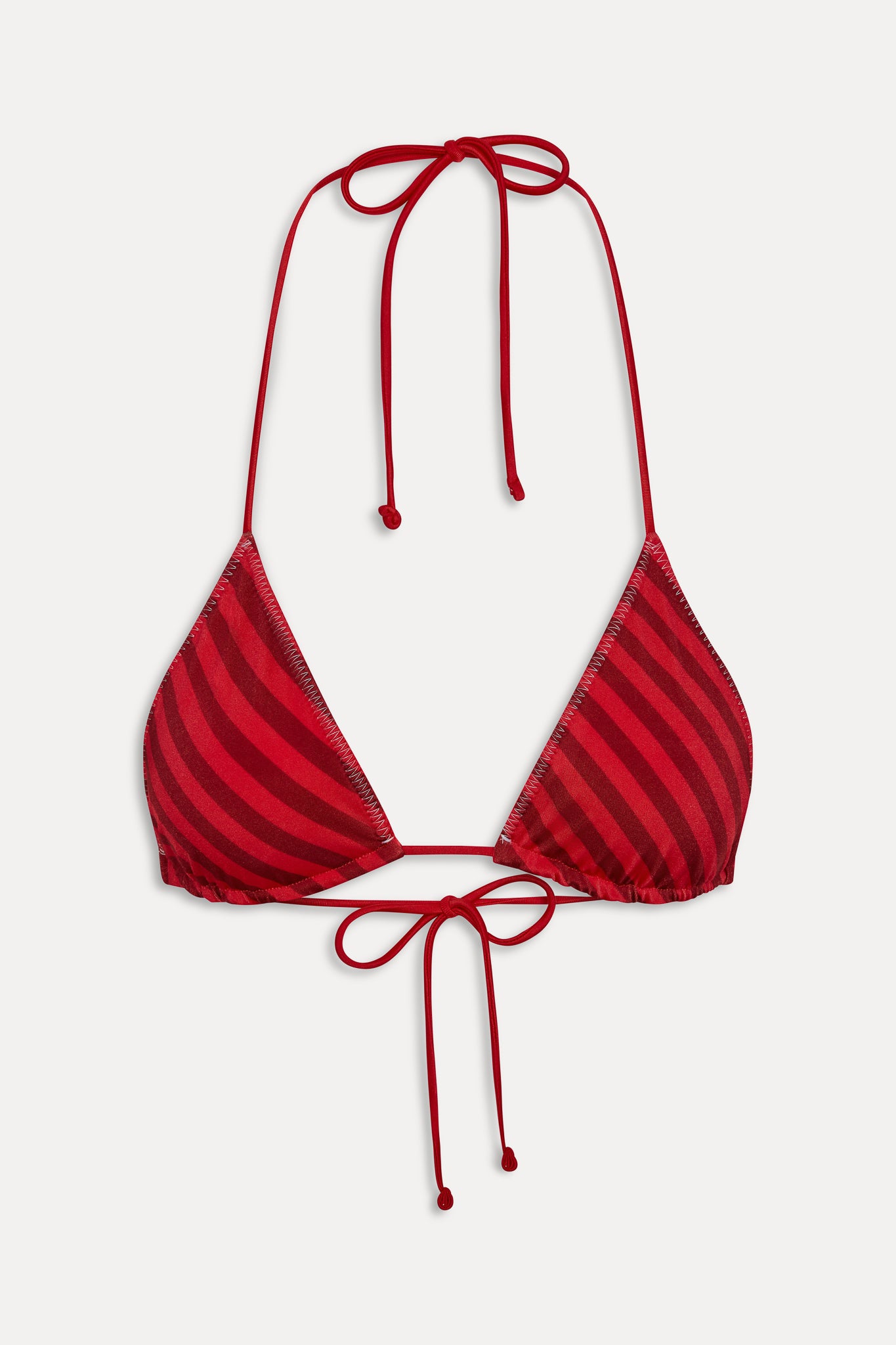X Jennie Nick Shine Bikini Top - Spring Stripe - Image 3