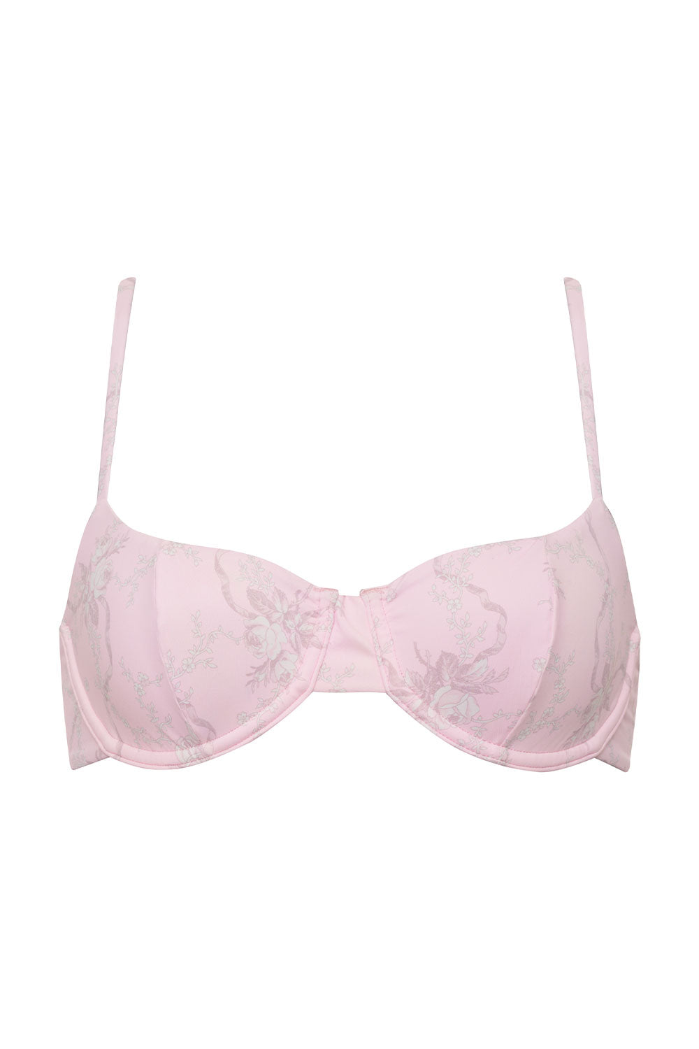 Pam Floral Underwire Bikini Top - Aurora - Image 5