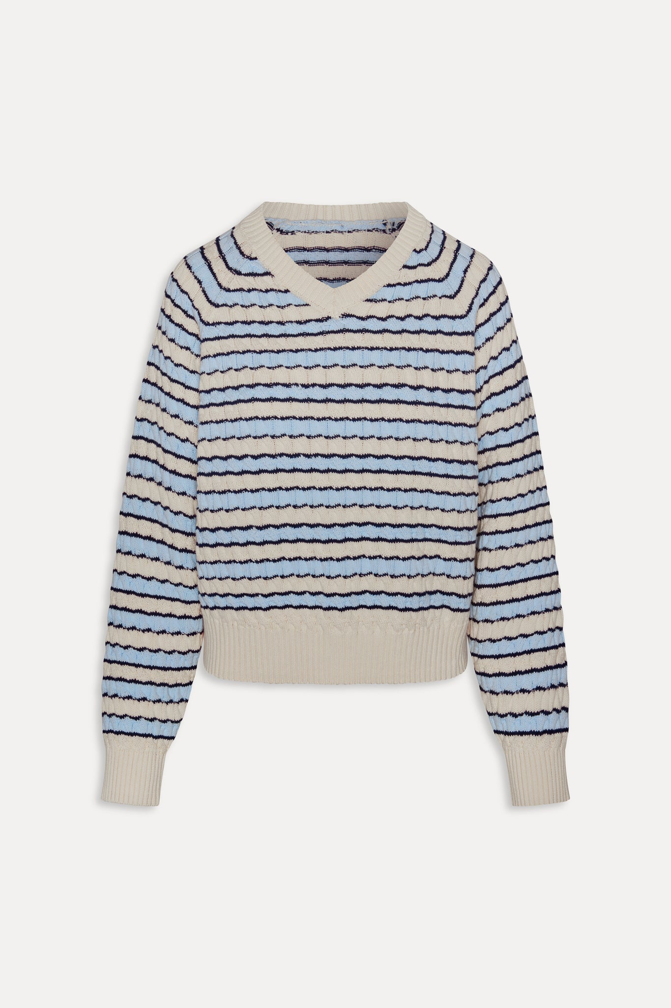 Piper Cotton Knit Sweater - Lighthouse - Image 3