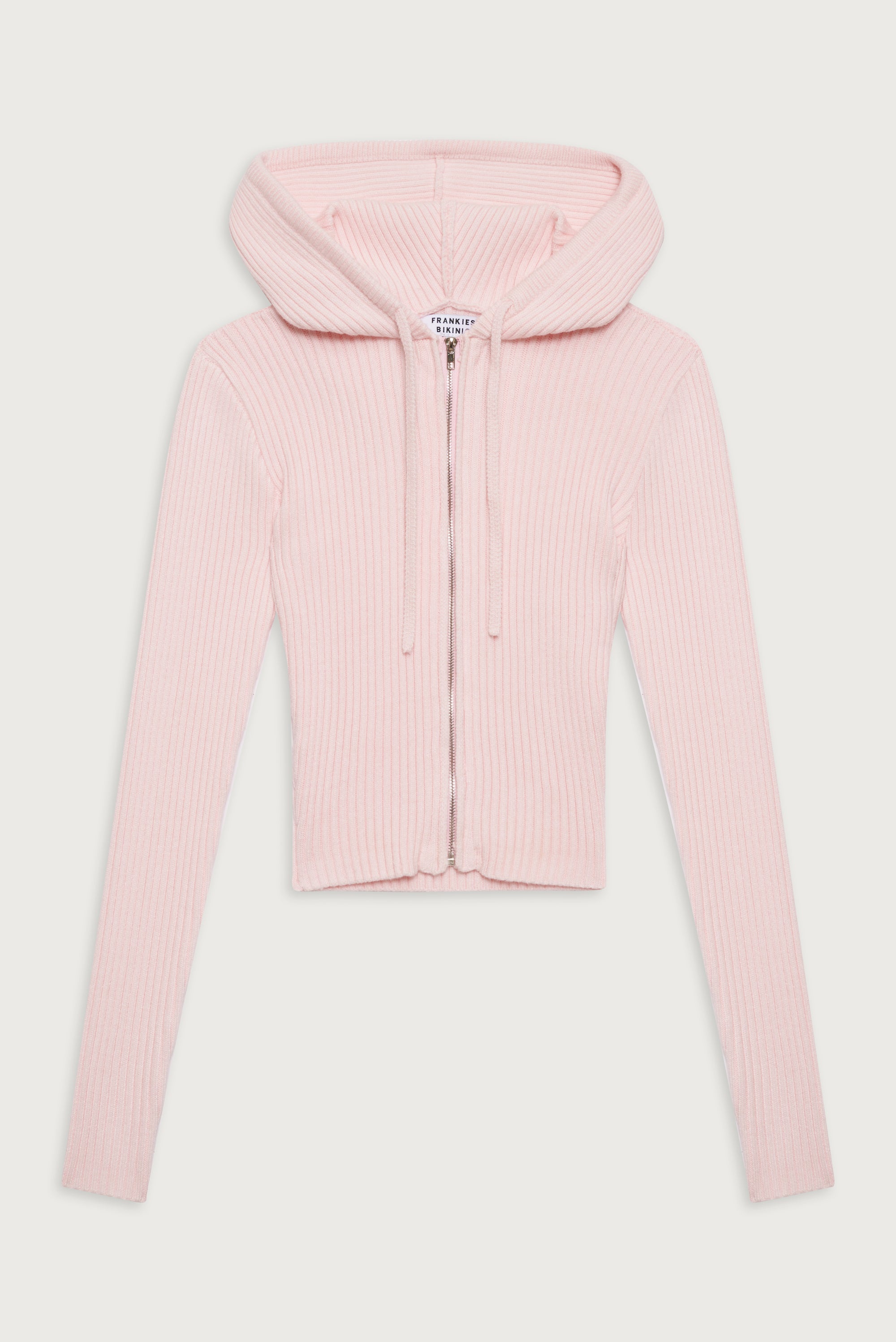 Aimee Ribbed Cloud Knit Hoodie - Rose Quartz - Image 3